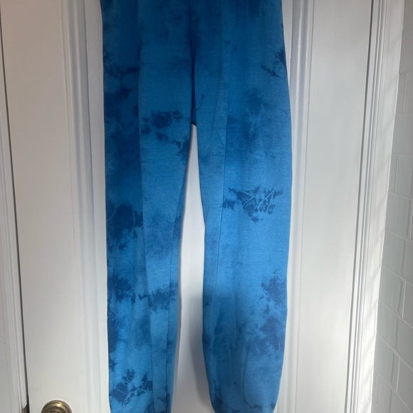 Hand Dyed Sweatpant in Tie Dye Crystal Royal - Picture 3 of 6
